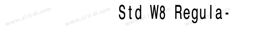 ヒラギノ角ゴ Std W8 Regula字体转换